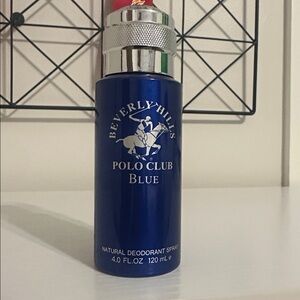 Beverly Hills Polo Club Blue Deodorant with Silver Accents